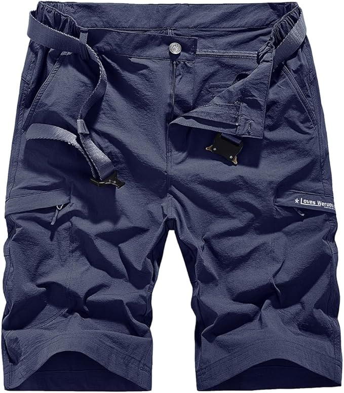 Quick Dry Hiking Shorts Men's Cargo Casual Outdoor 4-Way Stretchy Lightweight Summer Short with