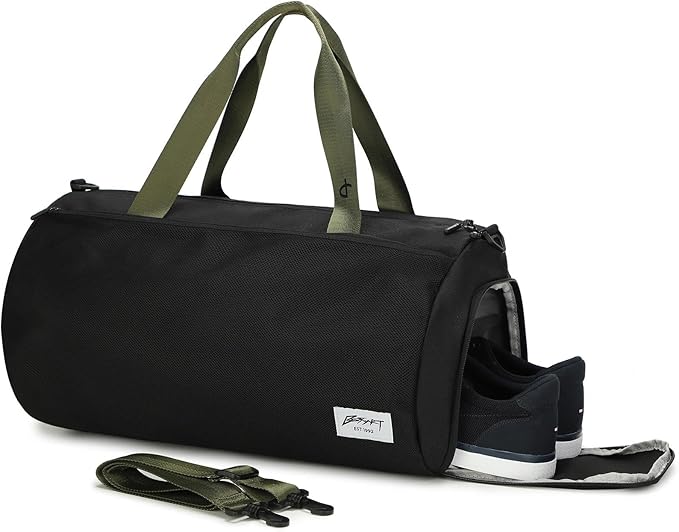 BE SMART Waterproof Mens Gym Bag with Shoe Compartment, Duffle Bags with Wet Pocket for Men