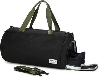 BE SMART Waterproof Mens Gym Bag with Shoe Compartment, Duffle Bags with Wet Pocket for Men