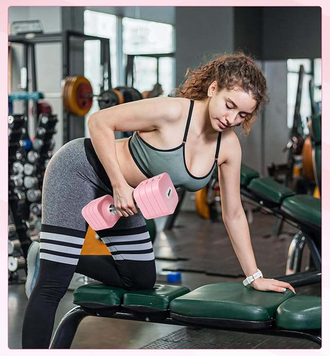 15LB 20LB 40LB 50LB Adjustable Dumbbell Set Free Weights Dumbbells Set for Women Men Hand Weights