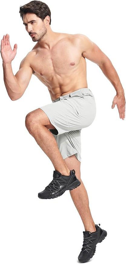 MAGCOMSEN Men's Hiking Cargo Shorts Quick Dry Lightweight 9" Golf Shorts Summer Casual Work Outdoor