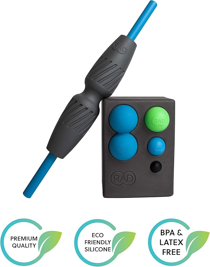 RAD All-in Kit ??Foam Roller Set for Whole Body Massage & Myofascial Release ??7-in-1 Kit with