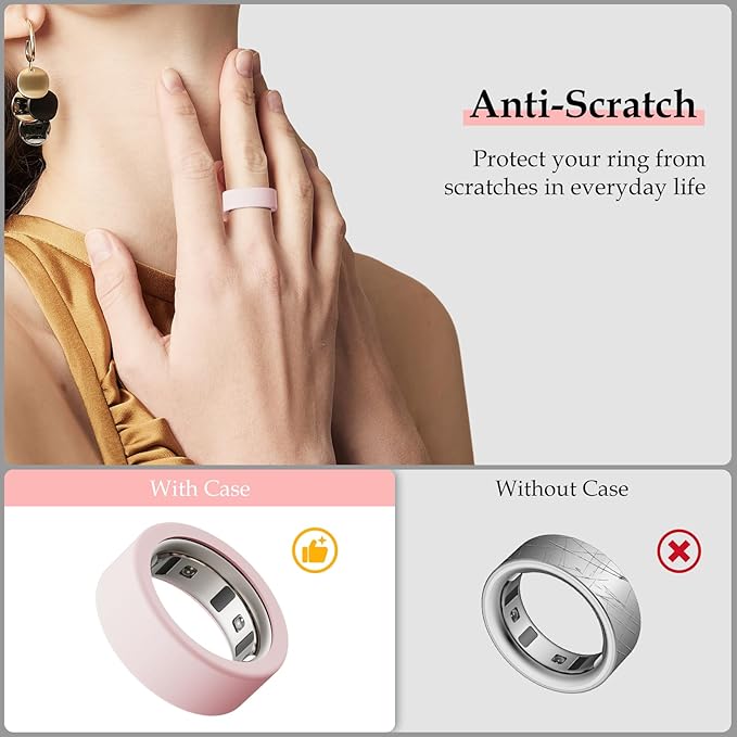 15 Pack Cover Compatible with Oura Ring Gen 4/Gen 3 Horizon/Gen 3 Heritage, Anti-Scratch Silicone