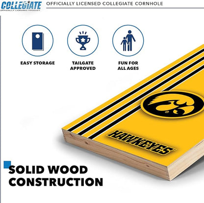 2' x 3' Solid Wood Cornhole Set with Direct Print HD Team Graphics – Great Gift for Any NCAA Fan!