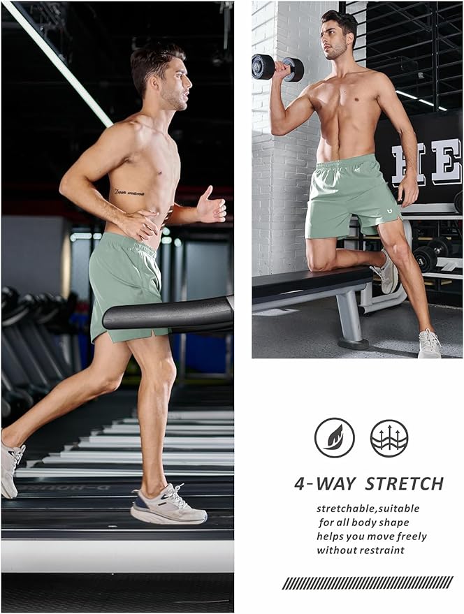 NORTHYARD Men's Running Athletic Shorts 5'' Workout Gym Tennis Short Quick Dry Lightweight Active