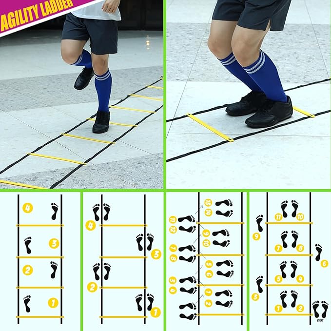 Teenitor Agility Ladder Speed Ladder Training Ladder for Soccer, Speed, Football Fitness Feet