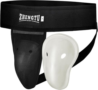Groin Protector Cup Kickboxing Boxing Muaythai MMA Groin Guard, Jockstrap Karate Training, BJJ