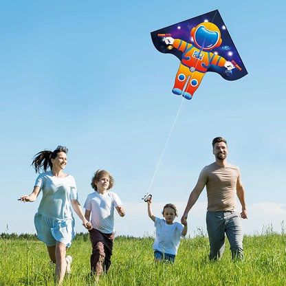 HONBO Large Delta Kite for Kids & Adults,Extremely Easy to Fly Kite for Beach Trip,String Line