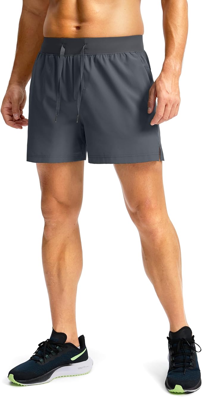 Men's Running Shorts with Zipper Pockets 9 Inch/ 7 Inch / 5 Inch Lightweight Quick Dry Gym Workout