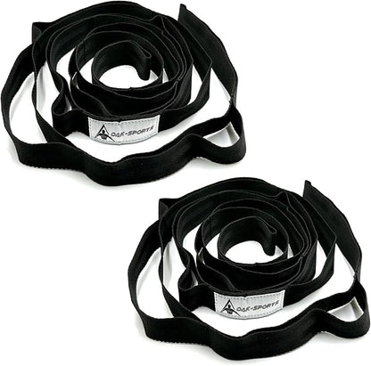 Stretching Strap Yoga Strap with Loops, Stretch Straps for Physical Therapy, Non-Elastic Exercise