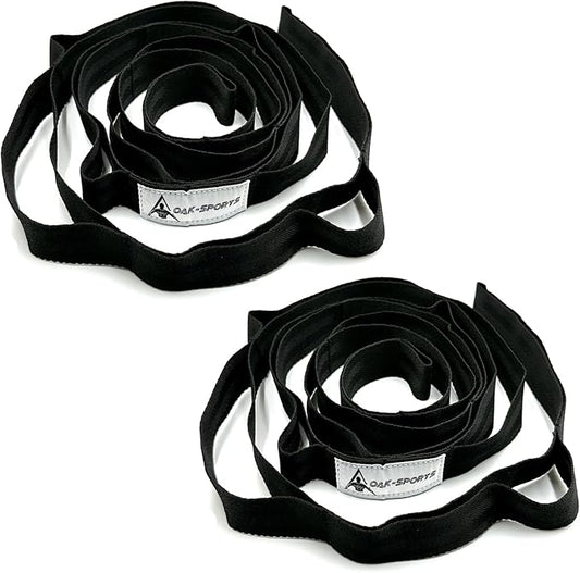 Stretching Strap Yoga Strap with Loops, Stretch Straps for Physical Therapy, Non-Elastic Exercise