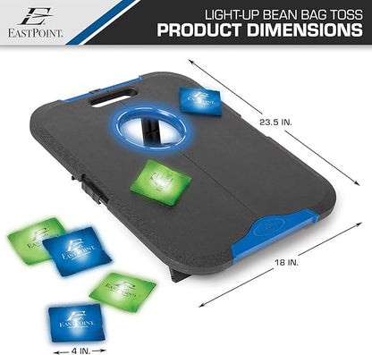EastPoint Sports Go! Gater Cornhole – Light-Up and Travel Versions – Easy Storage & Light-Weight