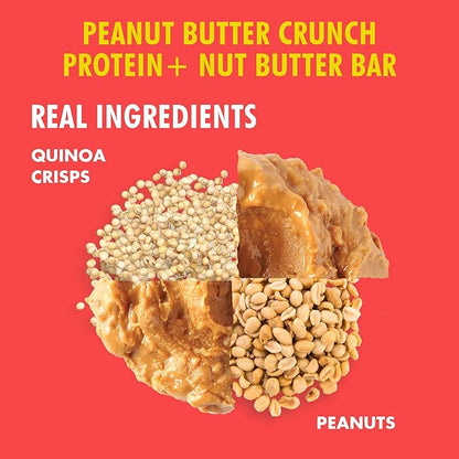 B.T.R Nation Vegan Keto Plant Based High Protein & HIgh Fiber Bars - Peanut Butter Crunch Protein+
