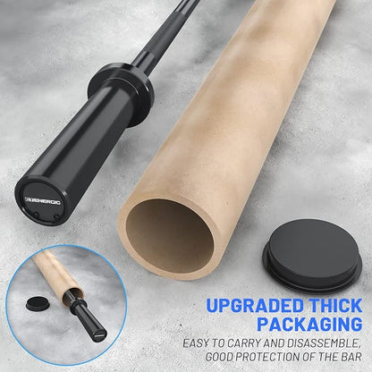 4ft Olympic Barbell 20KG Bar Load 500lbs Capacity Available Men's Barbell with Hard Chrome Sleeves