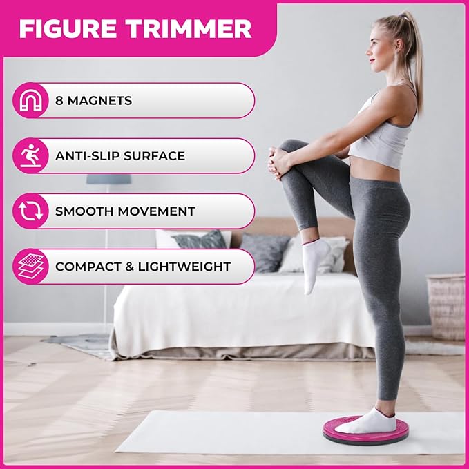 Daiwa Felicity Figure Trimmer Ab Twister Board - Waist Twister Machine for Core & Abs Exercise