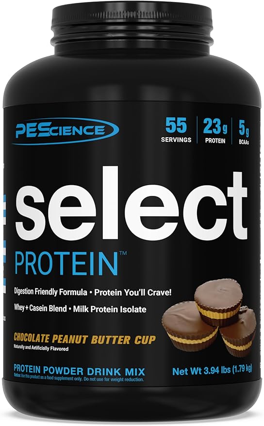 PEScience Select Protein Powder, Whey and Casein Blend, Clean Protein Powder for Women and Men, Low