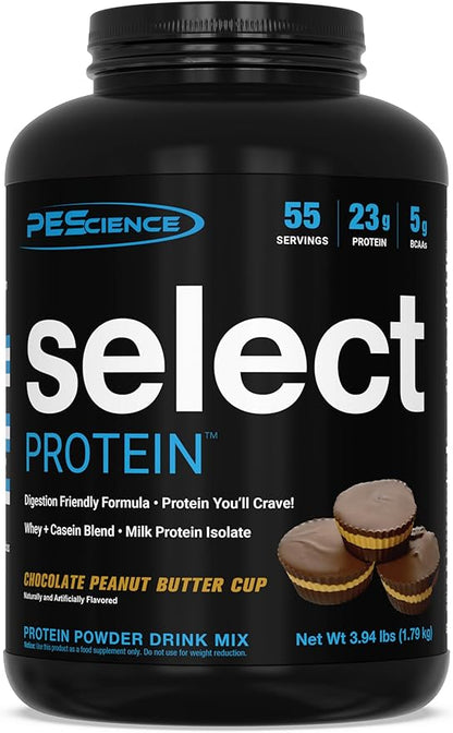PEScience Select Protein Powder, Whey and Casein Blend, Clean Protein Powder for Women and Men, Low