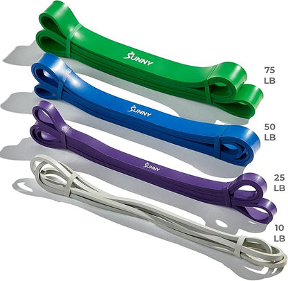 Sunny Health & Fitness Versatile Resistance Bands (Single or Combo Set) for Strength Training