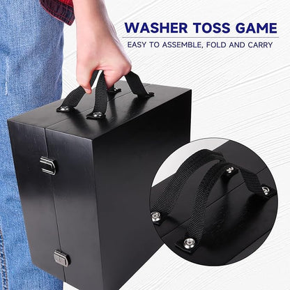 GSE Games & Sports Expert Premium Wood Washer Toss Game Set with 8 Washers with Bottle Opener for