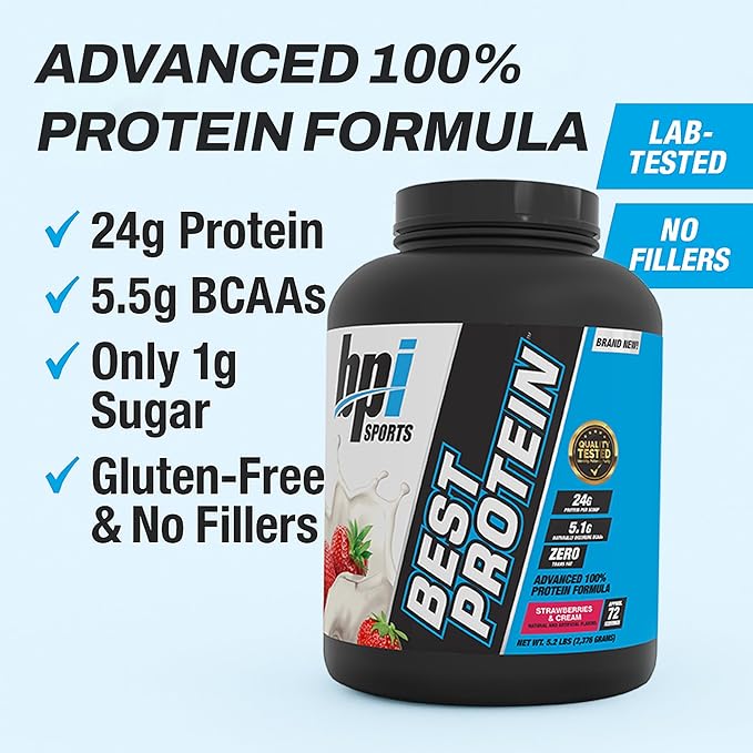 BPI Sports Best Protein ??100% Whey Protein Powder ??Muscle Growth, Recovery, Meal Replacement ??No