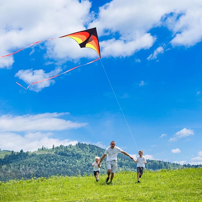 Large Octopus Kites for Kids & Adults,Big Kite for Beginners, Kites for Kids Ages 4-8,Outdoors