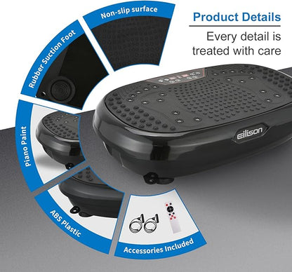 EILISON FitMaxx 3D XL Vibration Plate Exercise Machine - Whole Body Workout Vibration Platform