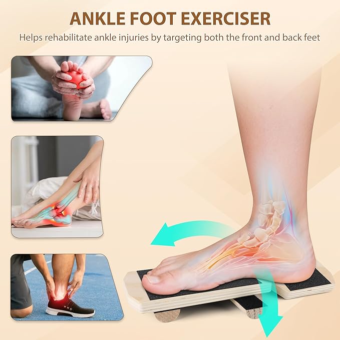 Ankle Foot Strengthener Exerciser for Sprained, Single Leg Balance Board for Sprained Ankle