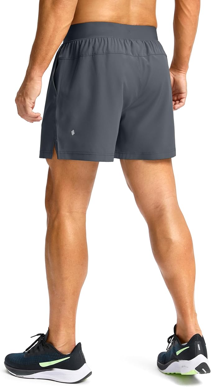Men's Running Shorts with Zipper Pockets 9 Inch/ 7 Inch / 5 Inch Lightweight Quick Dry Gym Workout