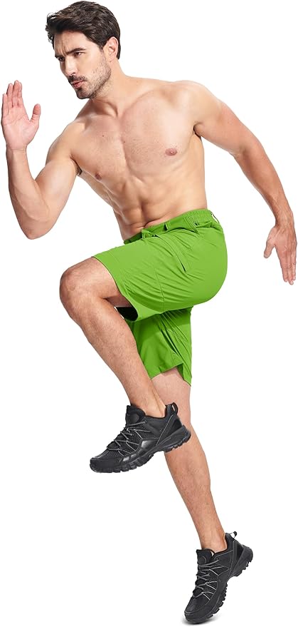 MAGCOMSEN Men's Hiking Cargo Shorts Quick Dry Lightweight 9" Golf Shorts Summer Casual Work Outdoor