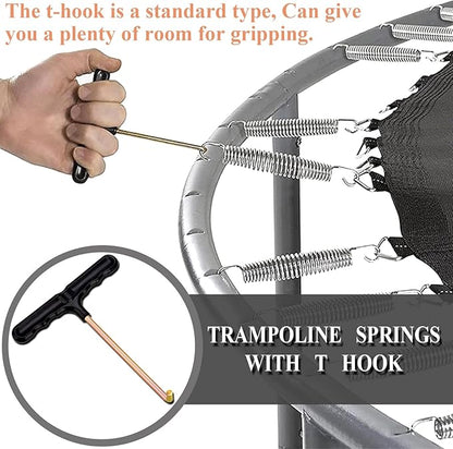 3.7'', 6.5'', 7'' Trampoline Springs,16pcs Heavy Duty Stainless Steel Replacement Trampoline