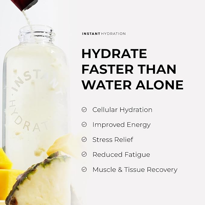 Instant Hydration Electrolytes Powder Packets - Mango Pineapple Drink Mix - Zero Sugar - Keto