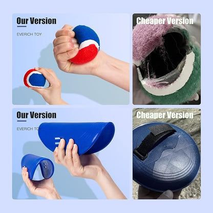 EVERICH Upgraded Toss and Catch Ball Game Set - Indoor and Outdoor Games for Kids 3-12, Beach Sand