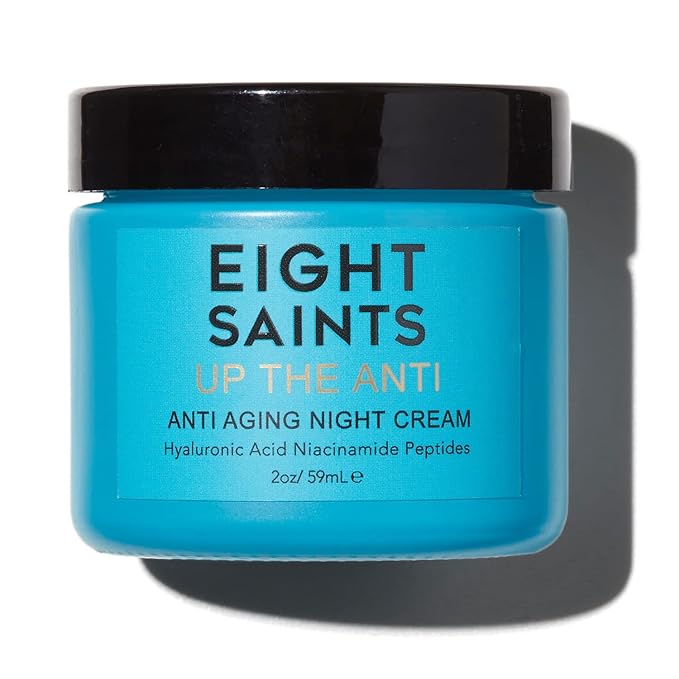 Eight Saints Skin Care Up the Anti Night Cream Face Moisturizer to Reduce Fine Lines and Wrinkles