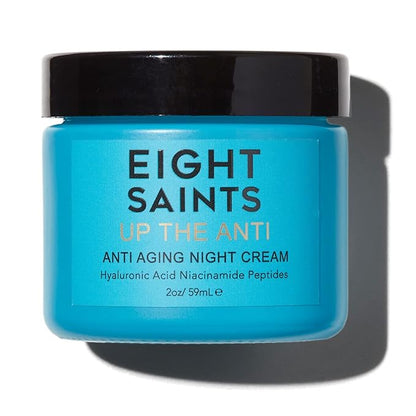 Eight Saints Skin Care Up the Anti Night Cream Face Moisturizer to Reduce Fine Lines and Wrinkles