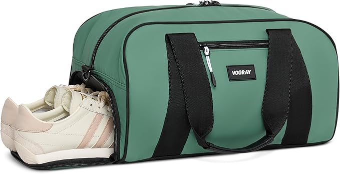 Vooray Burner Gym Duffel Bag, Gym Bag for Women and Men with Shoe Compartment, Weekender, Overnight