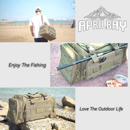 Duffel Bag – Heavy Duty Tactical Gym Bag for Men, Splashwater-Proof Weekender Travel Bag for