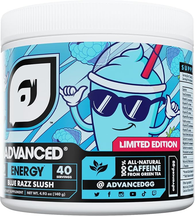 Advanced Energy - Energy Boosting Formula with Electrolytes for Hydration - L-Theanine to Combat