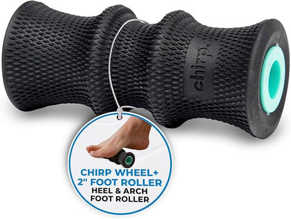 Chirp Wheel Foam Roller ??Targeted Back & Neck Relief, Lumbar Spine Stretcher, Spinal Decompression
