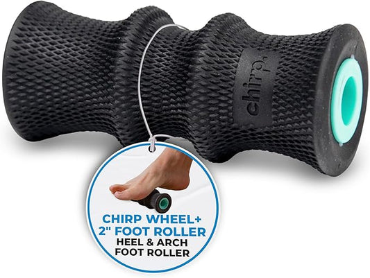 Chirp Wheel Foam Roller ??Targeted Back & Neck Relief, Lumbar Spine Stretcher, Spinal Decompression