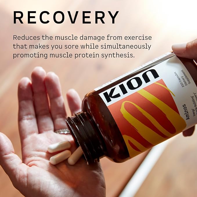 Kion Aminos Essential Amino Acids Capsules | The Building Blocks for Muscle Recovery, Reduced
