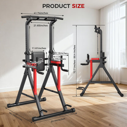Power Tower Pull Up Bar Free Standing,Home Gym Strength Training Equipment