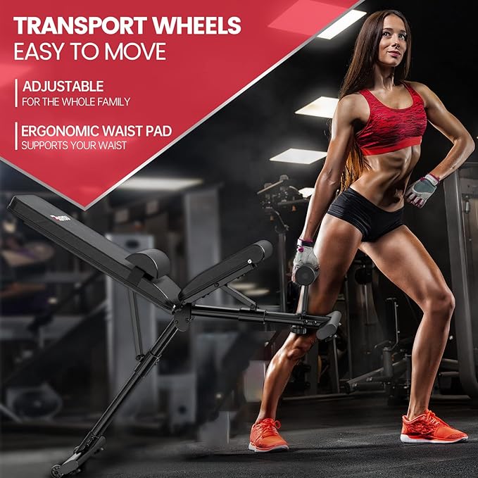 PASYOU Adjustable Weight Bench Full Body Workout Multi-Purpose Foldable Incline Decline Exercise