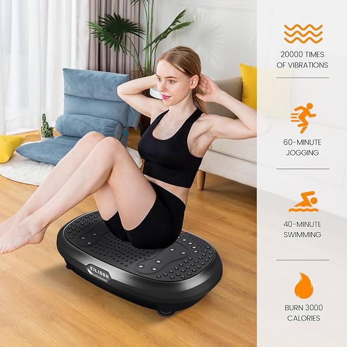 EILISON FitMaxx 3D XL Vibration Plate Exercise Machine - Whole Body Workout Vibration Platform