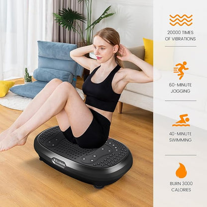 EILISON FitMaxx 3D XL Vibration Plate Exercise Machine - Whole Body Workout Vibration Platform