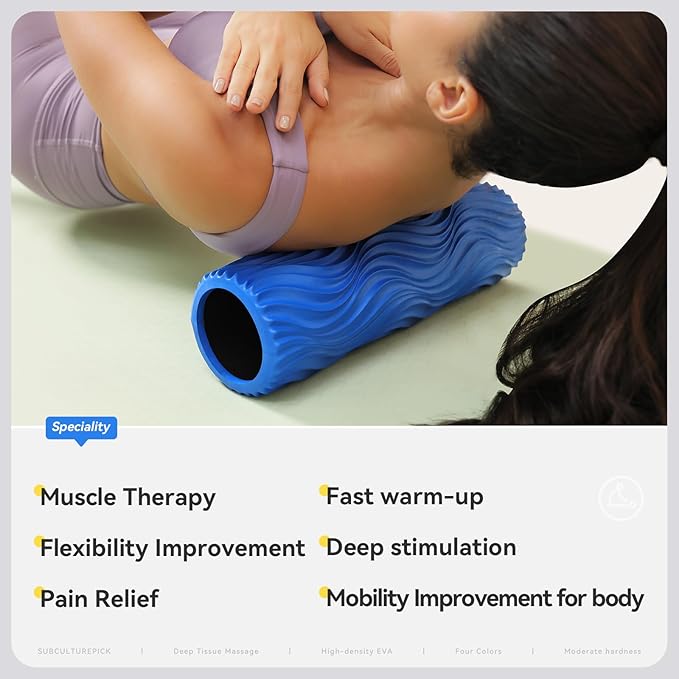 Foam Roller Medium Density Back Roller for Deep Tissue Muscle Massage of The Back and Leg Muscles