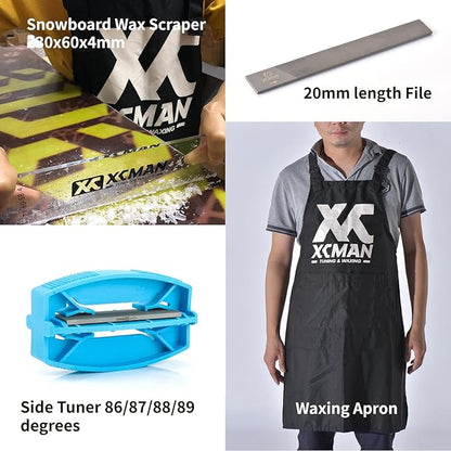 XCMAN Complete Ski Snowboard Tuning and Waxing Kit with Waxing Iron,Universal Wax,Edge