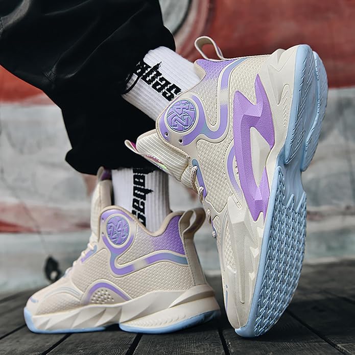 Boys Basketball Shoes Breathable Indoor Athletic Shoes Youth Outdoor Fashion Sneakers Comfortable