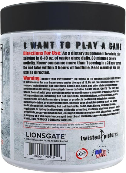 Insane Labz Psychotic SAW®, High Stim Pre Workout Powder with OxyGold­??and AMPiberry®, Extreme