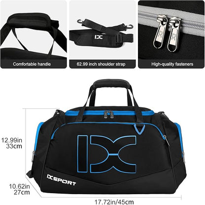 Sports Gym Bag，INOXTO Travel Duffel Bag with Dry Wet Pocket And Shoe CompartmentFor Women and