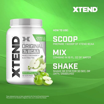 Xtend XTEND Original BCAA Powder 7g BCAA and 2.5g L-Glutamine, Sugar Free Post Workout Muscle